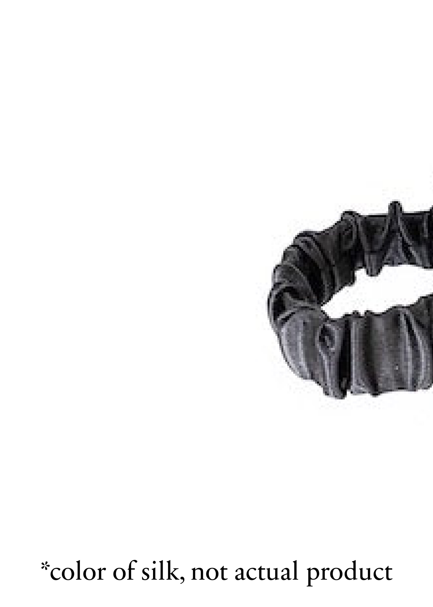 MULBERRY SILK SMALL HAIR SCRUNCH - ECHO VIE